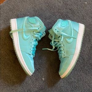 Air Jordan 1 Womens Satin Teal Green